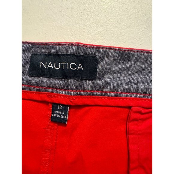 Nautica NWOT Sz 16 Red Short - Picture 6 of 8